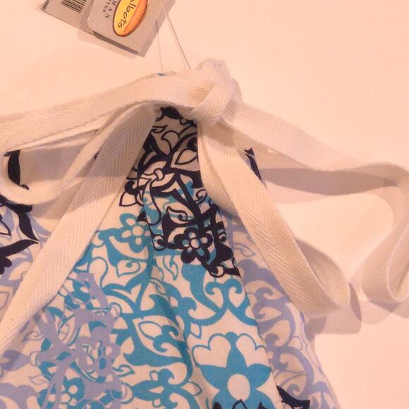 Talbots NWT 100% Cotton Gored Flare Side Tie Mandala Midi Skirt, Size 24W - Picture 3 of 9